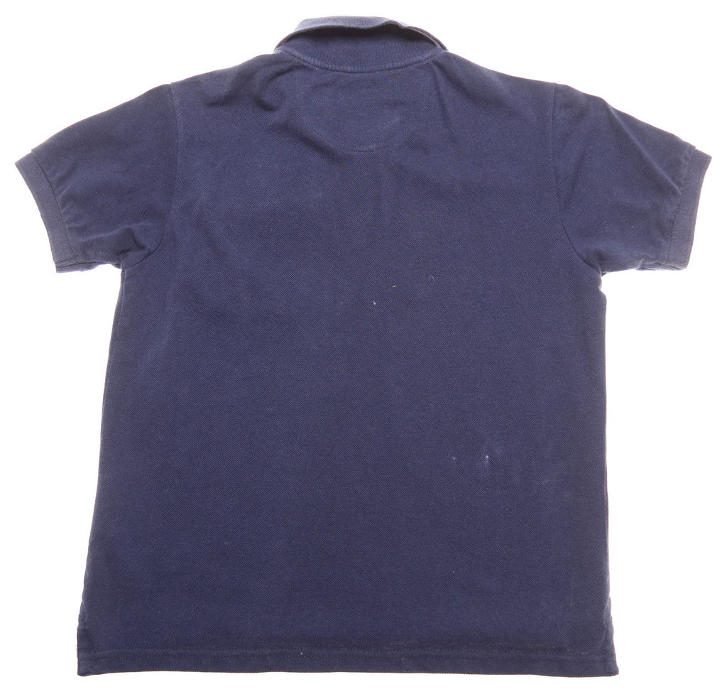 CHAMPION Boys Polo Shirt 7-8 Years Small Blue Cotton | Vintage | Thrift | Second-Hand | Used Clothing | Messina Hembry 