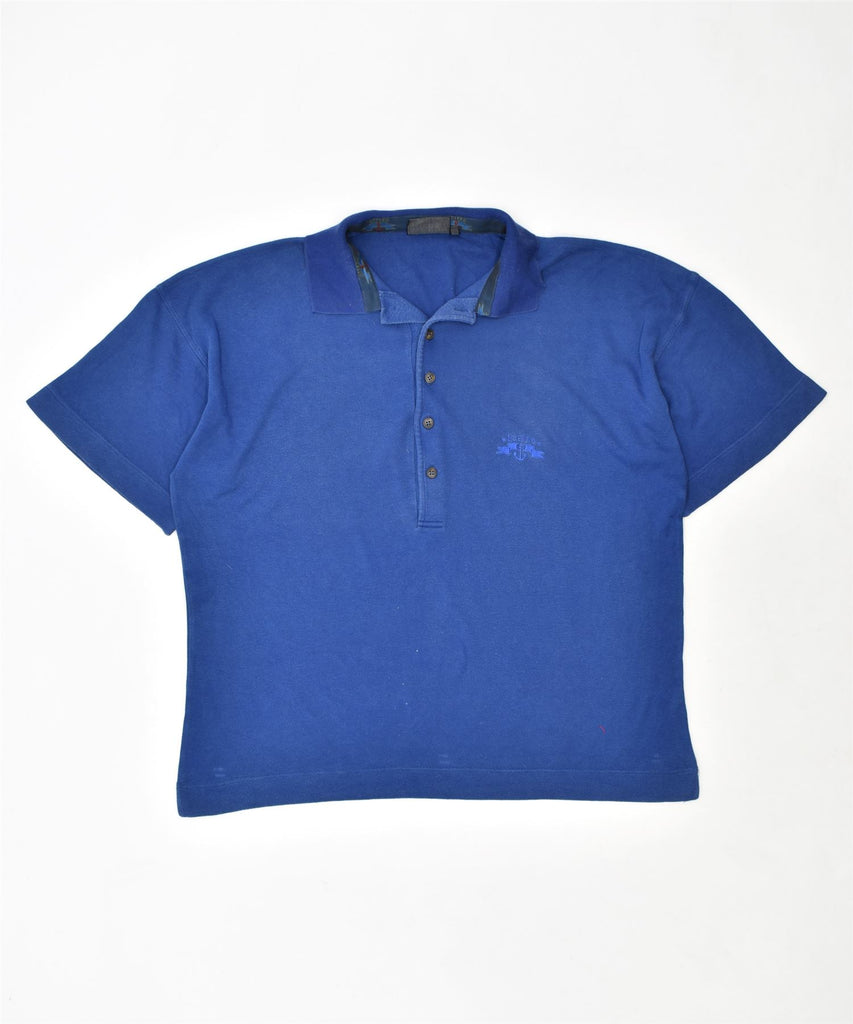 OCEANO Mens Polo Shirt IT 52 Large Blue Cotton Vintage | Vintage | Thrift | Second-Hand | Used Clothing | Messina Hembry 