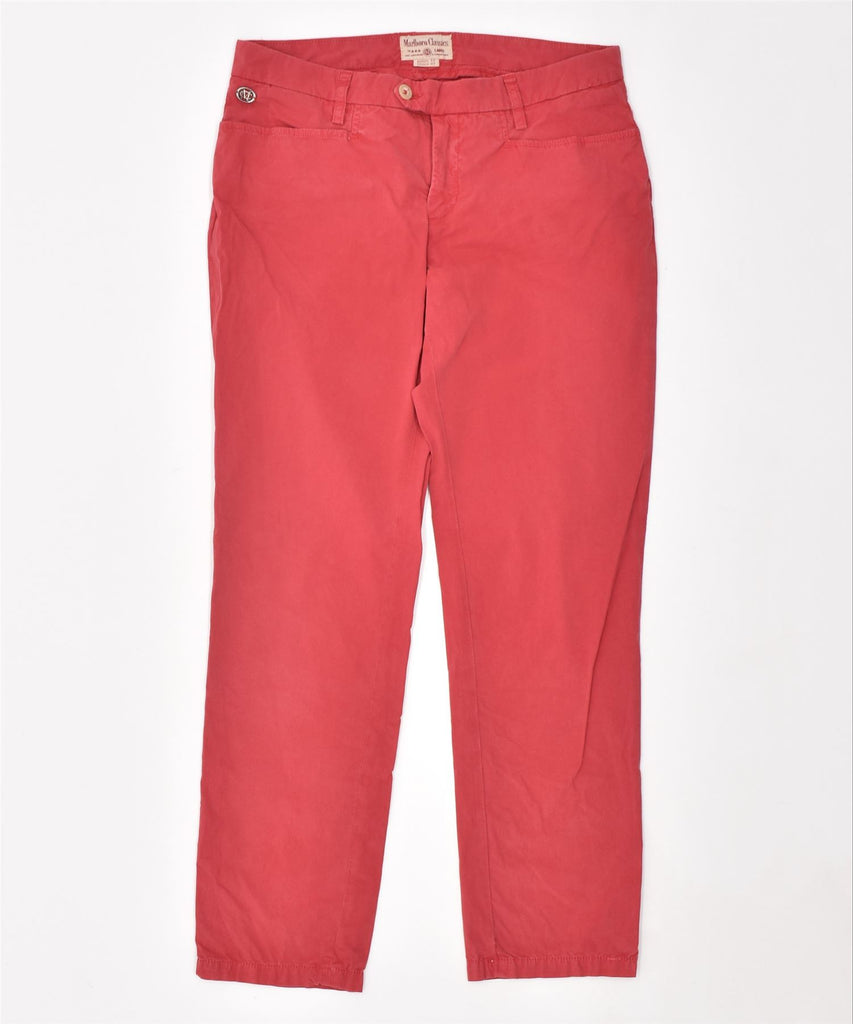 MARLBORO CLASSICS Womens Straight Casual Trousers EU 44 Large W31 L27 Red | Vintage | Thrift | Second-Hand | Used Clothing | Messina Hembry 