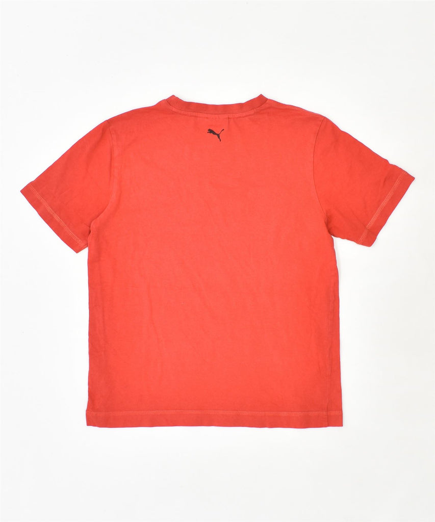 PUMA Boys Graphic T-Shirt Top 11-12 Years Red Cotton | Vintage | Thrift | Second-Hand | Used Clothing | Messina Hembry 