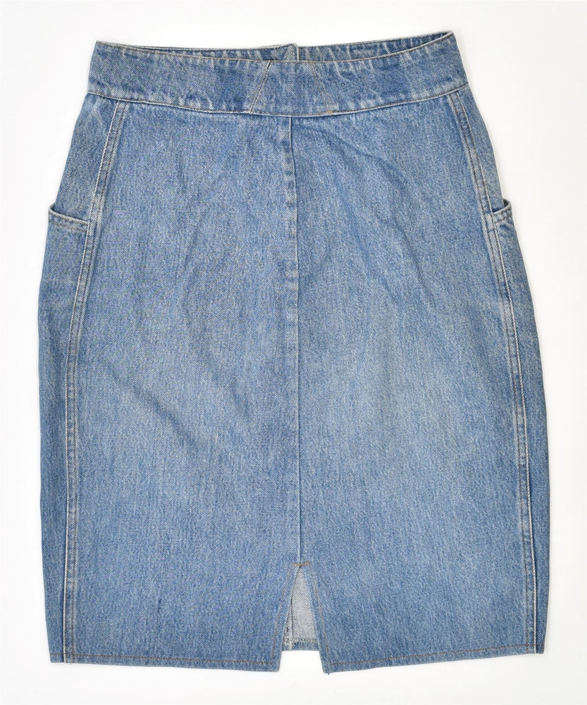 VINTAGE Womens Denim Skirt W26 Small Blue | Vintage | Thrift | Second-Hand | Used Clothing | Messina Hembry 