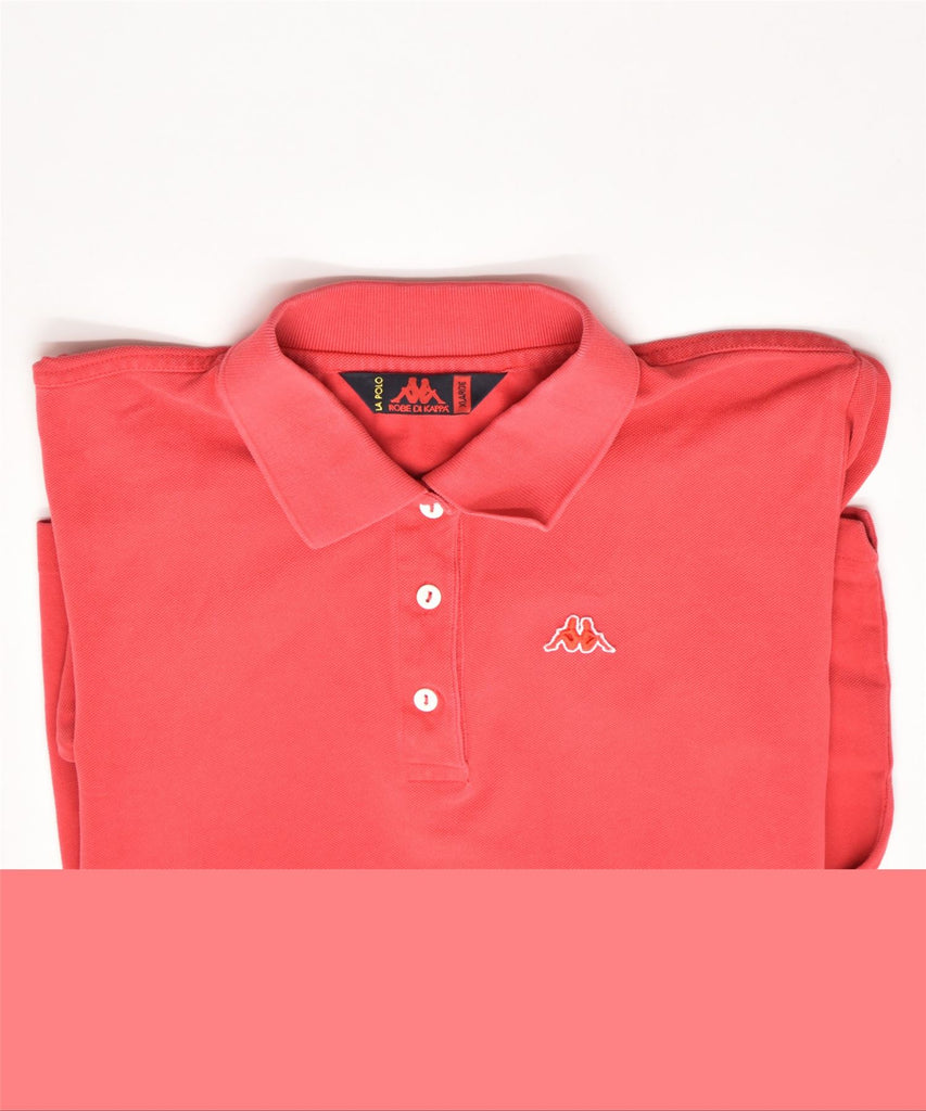 KAPPA Womens Polo Shirt UK 18 XL Red Cotton | Vintage | Thrift | Second-Hand | Used Clothing | Messina Hembry 