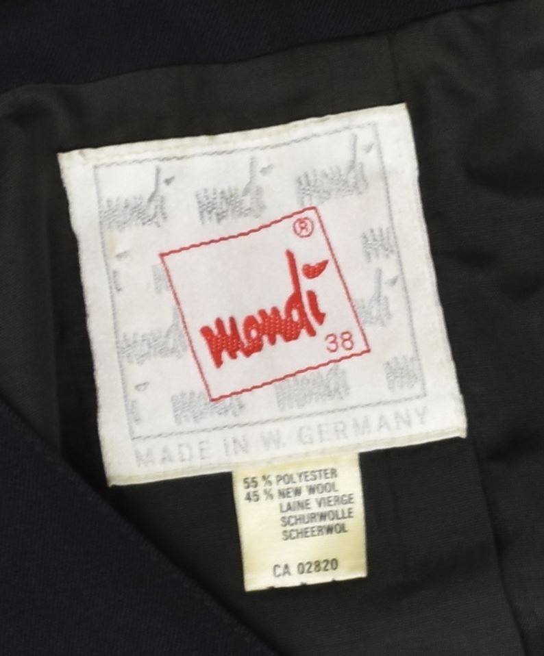 MONDI Womens 5 Button Blazer Jacket IT 38 XS Black Polyester | Vintage | Thrift | Second-Hand | Used Clothing | Messina Hembry 