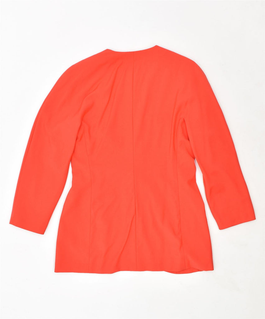 MABB Womens 1 Button Blazer Jacket UK 12 Medium Red Virgin Wool Vintage | Vintage | Thrift | Second-Hand | Used Clothing | Messina Hembry 