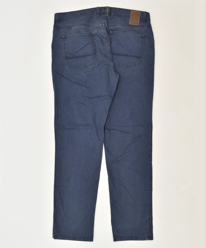 CAMEL Womens Slim Casual Trousers W36 L32 Blue Cotton Classic | Vintage | Thrift | Second-Hand | Used Clothing | Messina Hembry 