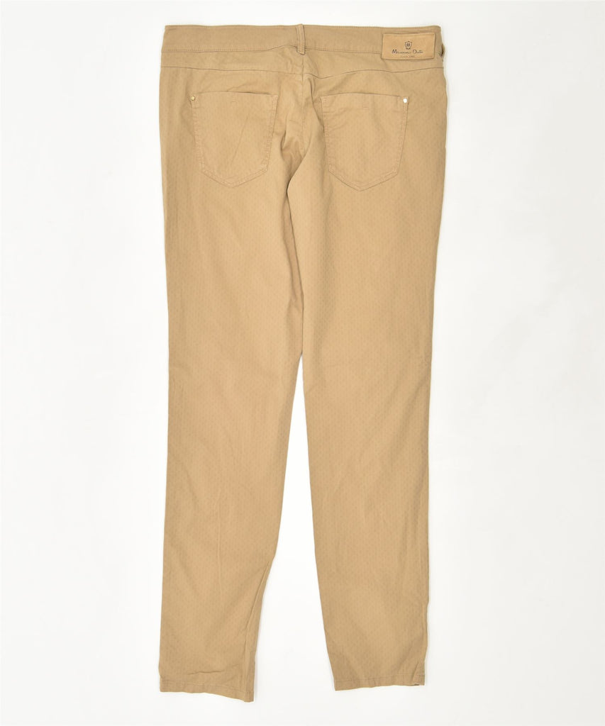 MASSIMO DUTTI Womens Casual Trousers W32 L32 Khaki Cotton | Vintage | Thrift | Second-Hand | Used Clothing | Messina Hembry 