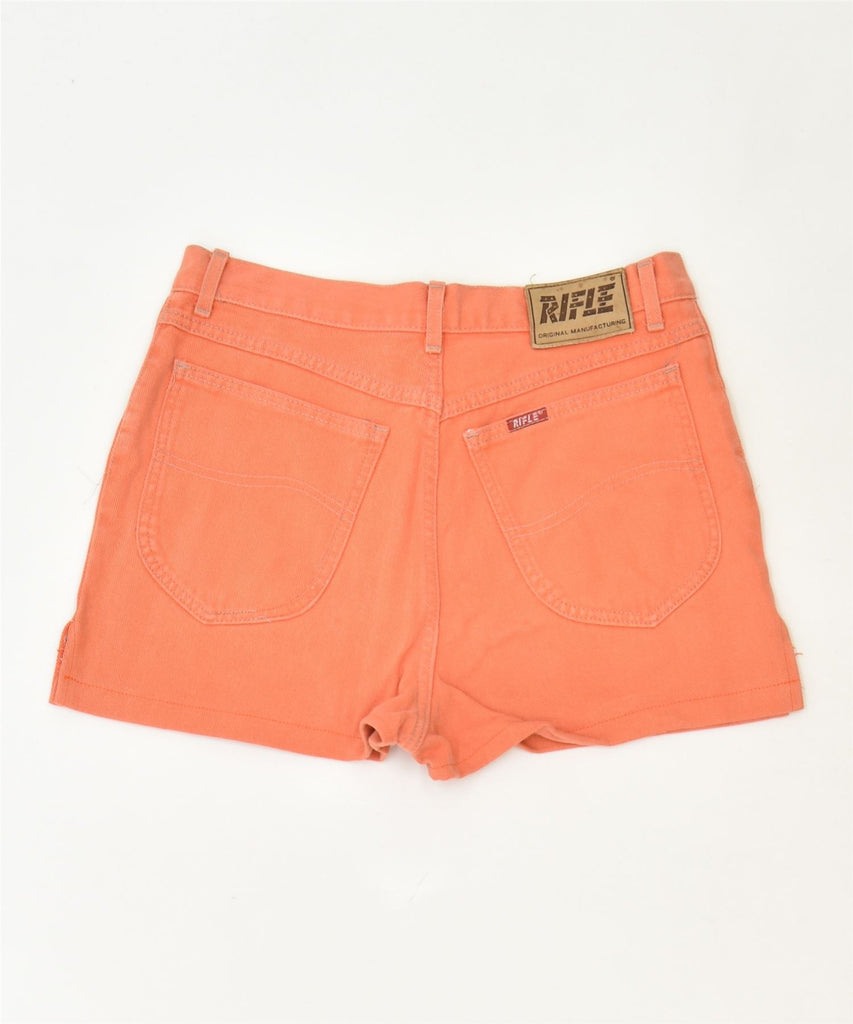 RIFLE Womens Denim Hot Pants W32 Large Orange Cotton Classic | Vintage | Thrift | Second-Hand | Used Clothing | Messina Hembry 