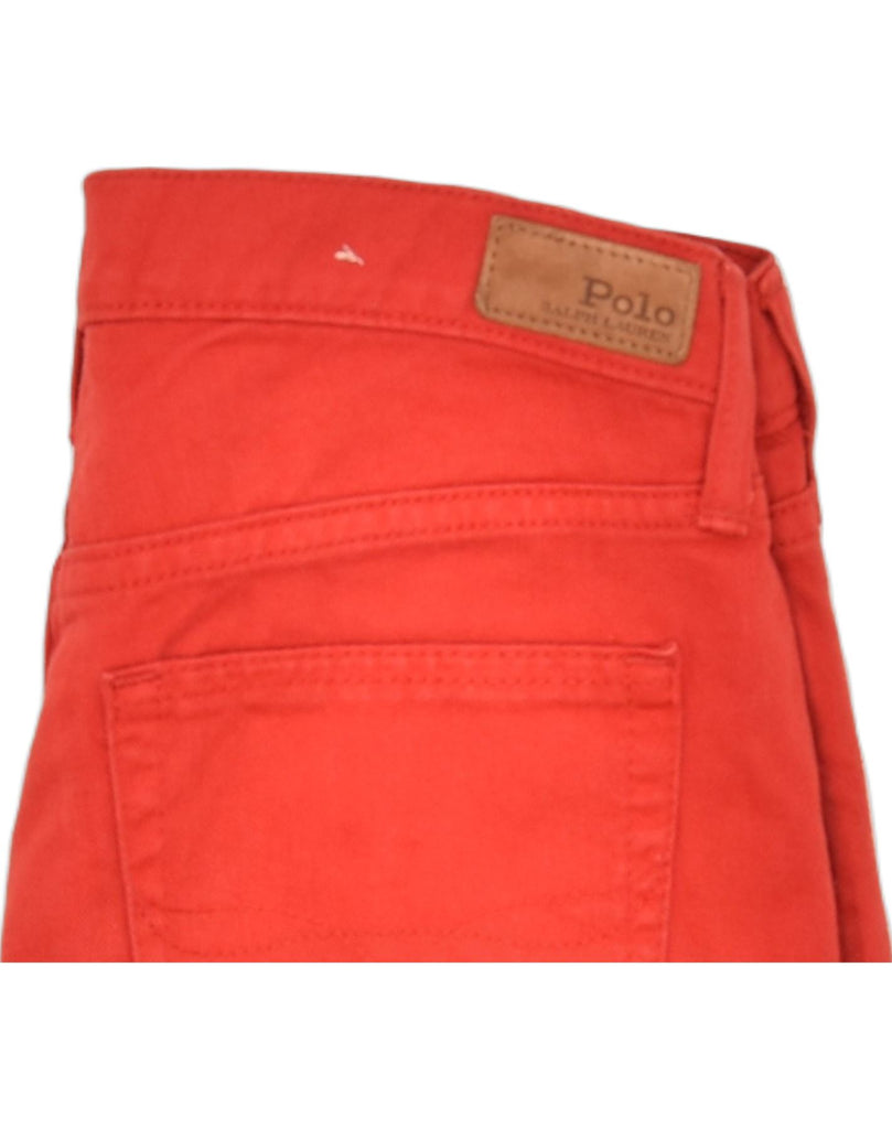 POLO RALPH LAUREN Womens Slim Jeans W30 L26 Red Cotton | Vintage | Thrift | Second-Hand | Used Clothing | Messina Hembry 