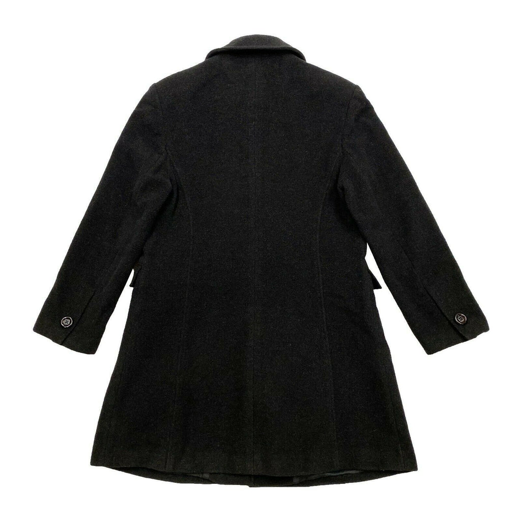 Gianni Versace Wool Overcoat | Vintage Luxury High End Designer Coat Black VTG | Vintage Messina Hembry | Thrift | Second-Hand Messina Hembry | Used Clothing | Messina Hembry 