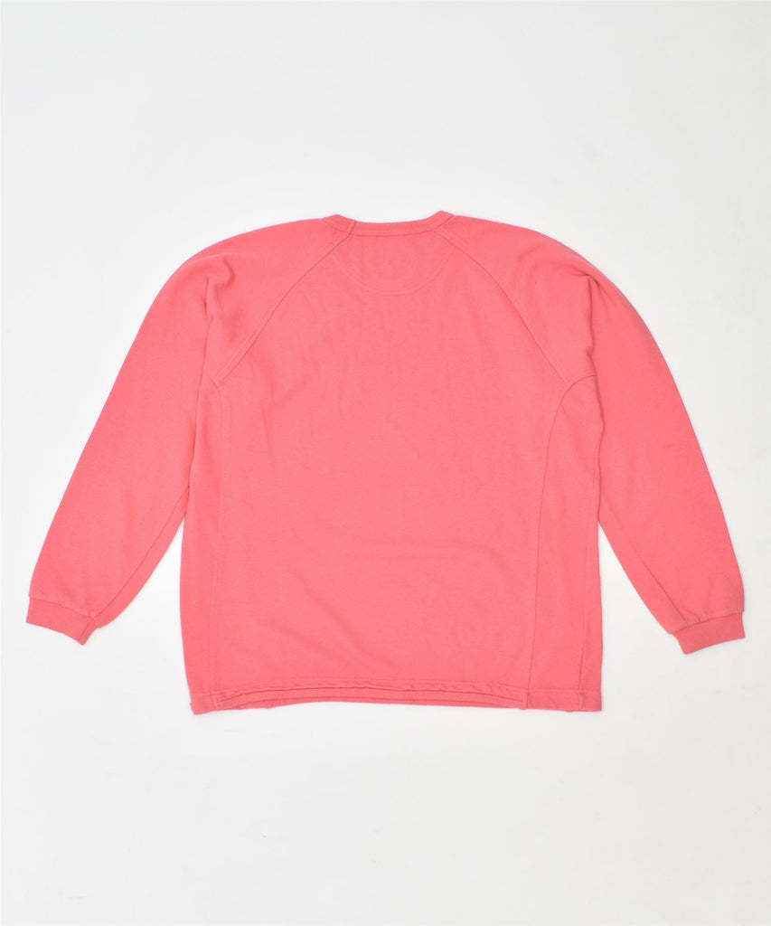 CHAMPION Womens Graphic Sweatshirt Jumper UK 8 Small Pink Cotton | Vintage | Thrift | Second-Hand | Used Clothing | Messina Hembry 