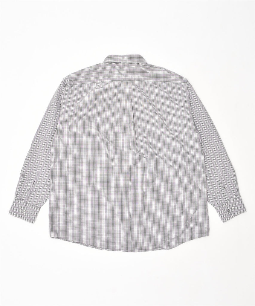 MICHAEL KORS Mens Shirt Size 17 1/2 XL Off White Check | Vintage | Thrift | Second-Hand | Used Clothing | Messina Hembry 