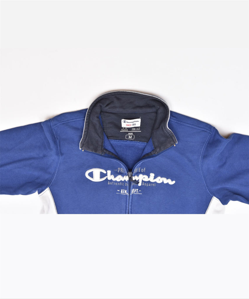 CHAMPION Boys Tracksuit Top Jacket 9-10 Years Blue Cotton | Vintage | Thrift | Second-Hand | Used Clothing | Messina Hembry 