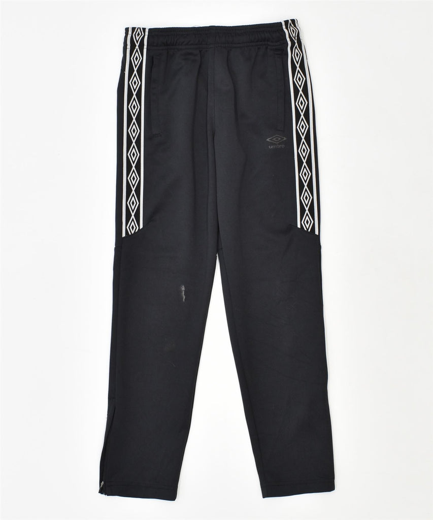 UMBRO Boys Tracksuit Trousers 10-11 Years Large Black Polyester | Vintage | Thrift | Second-Hand | Used Clothing | Messina Hembry 