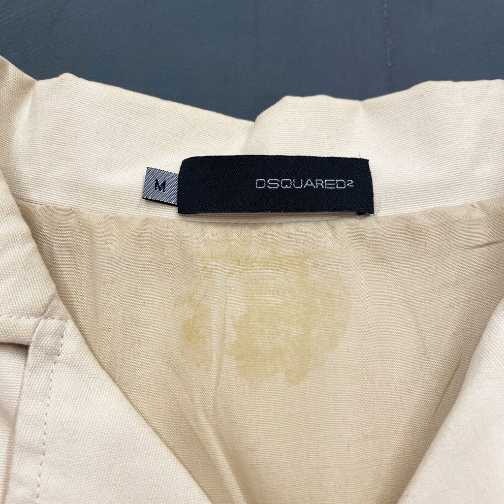 Dsquared2 Women's Utility Jacket | Vintage High End Designer White Medium VTG | Vintage Messina Hembry | Thrift | Second-Hand Messina Hembry | Used Clothing | Messina Hembry 