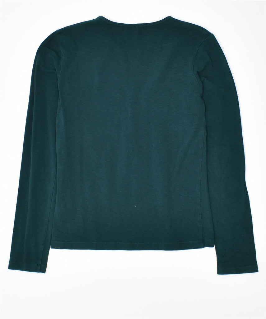 LIU JO Girls Top Long Sleeve 11-12 Years Green Cotton | Vintage | Thrift | Second-Hand | Used Clothing | Messina Hembry 