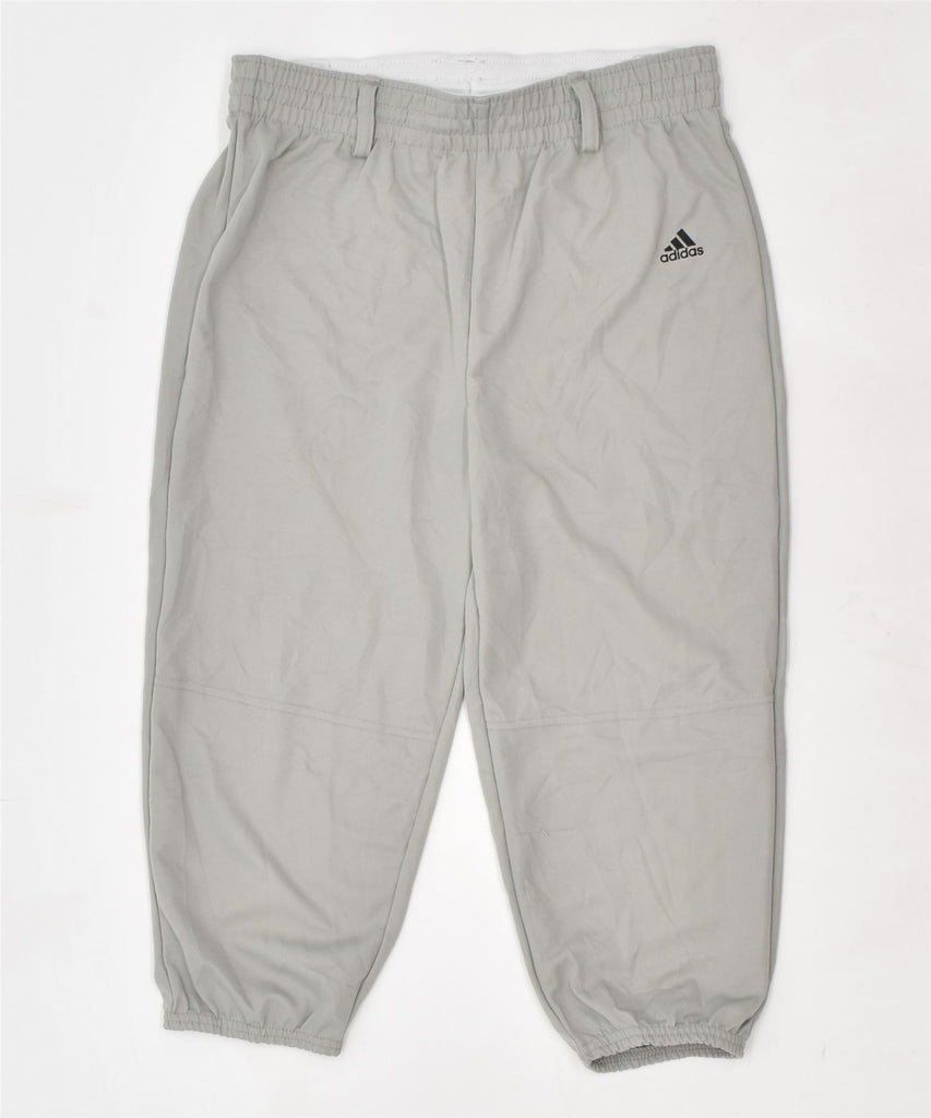 ADIDAS Womens Sport Shorts W28 Medium Grey Polyester | Vintage | Thrift | Second-Hand | Used Clothing | Messina Hembry 