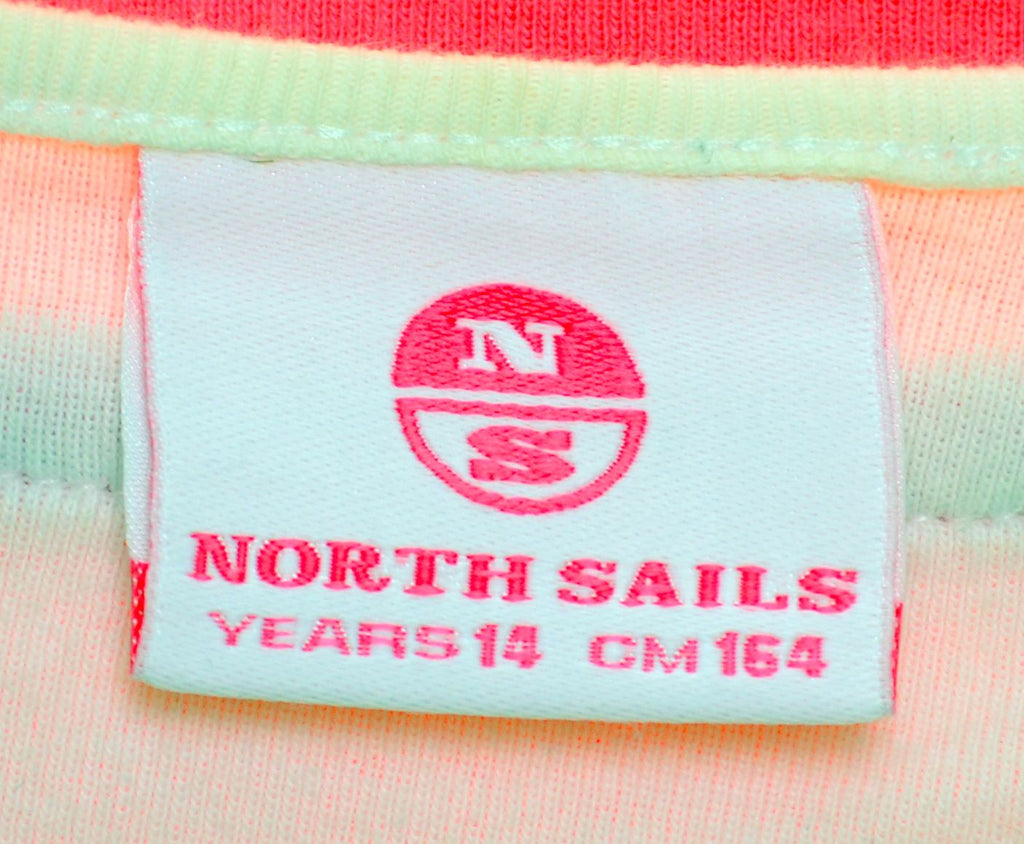 NORTH SAILS Girls Graphic T-Shirt Top 13-14 Years Pink Cotton | Vintage | Thrift | Second-Hand | Used Clothing | Messina Hembry 