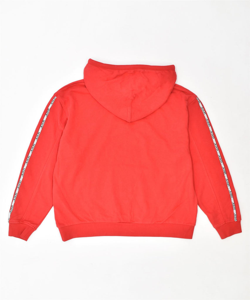 LEVI'S Mens Hoodie Jumper Medium Red Cotton | Vintage | Thrift | Second-Hand | Used Clothing | Messina Hembry 