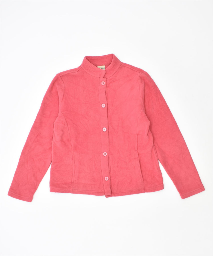 L.L.BEAN Womens Fleece Jacket UK 14 Medium Pink Polyester | Vintage | Thrift | Second-Hand | Used Clothing | Messina Hembry 