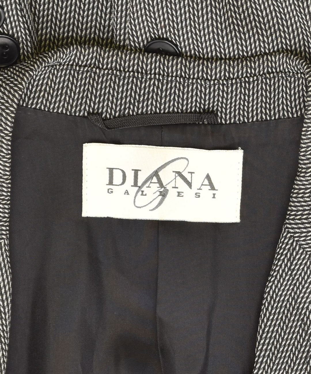 DIANA GALLESI Womens 2 Button Blazer Jacket UK 10 Small Multicoloured | Vintage | Thrift | Second-Hand | Used Clothing | Messina Hembry 