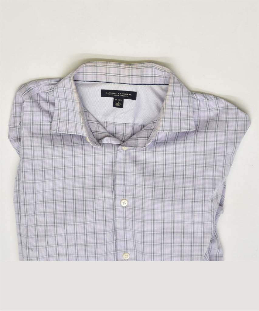BANANA REPUBLIC Mens Slim Fit Shirt Size 14 14 1/2 Small Purple Cotton | Vintage | Thrift | Second-Hand | Used Clothing | Messina Hembry 