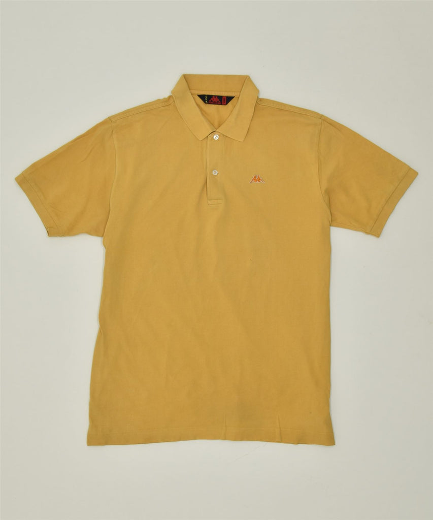 KAPPA Mens Polo Shirt Large Yellow Cotton | Vintage | Thrift | Second-Hand | Used Clothing | Messina Hembry 