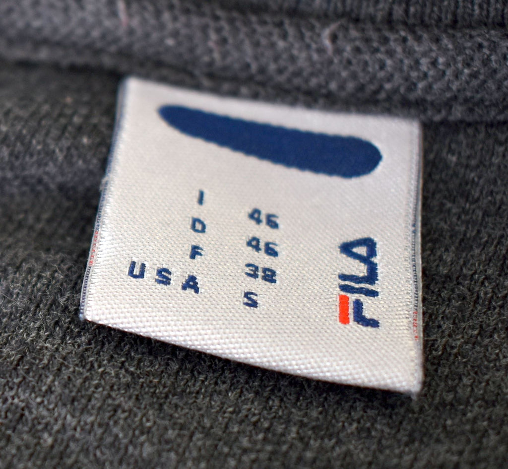 FILA Mens Polo Shirt IT 46 XS Grey Cotton Slim Fit | Vintage | Thrift | Second-Hand | Used Clothing | Messina Hembry 