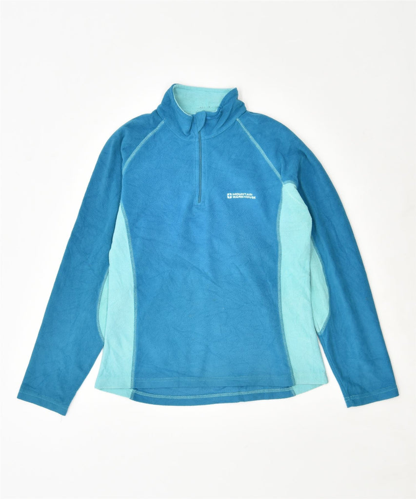 MOUNTAIN WAREHOUSE Womens Fleece Jumper UK 12 Medium Blue Polyester Vintage | Vintage | Thrift | Second-Hand | Used Clothing | Messina Hembry 