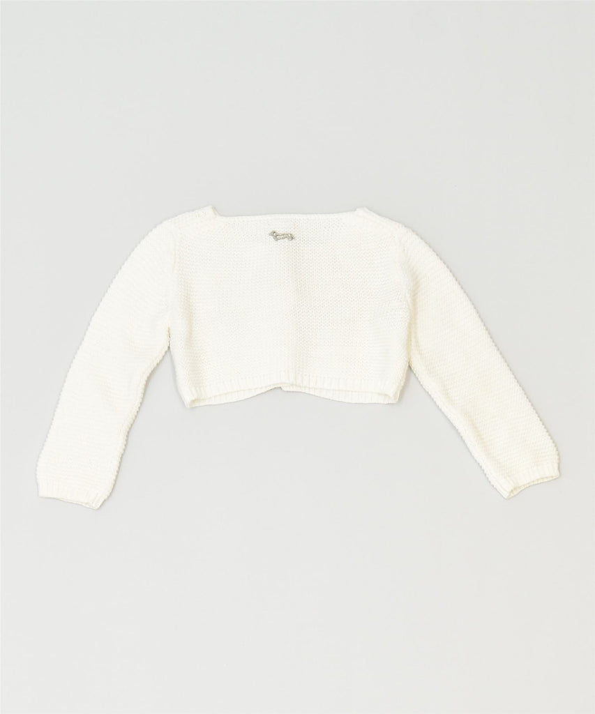 HARMOUNT & BLAINE Girls Cardigan Sweater 3-6 Months White Cotton Classic | Vintage | Thrift | Second-Hand | Used Clothing | Messina Hembry 