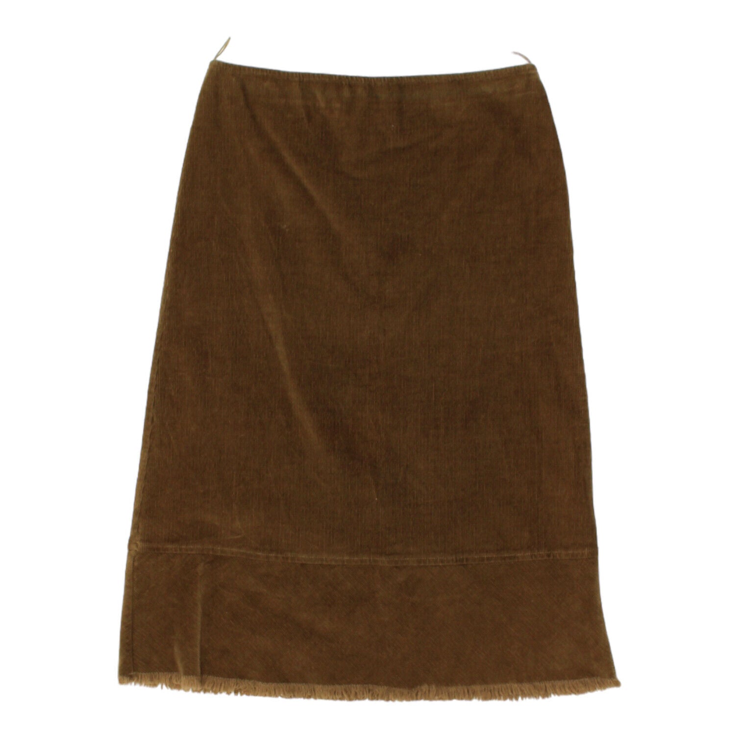 Max Co Womens Brown Corduroy Knee Length Skirt Vintage High End Designer VTG