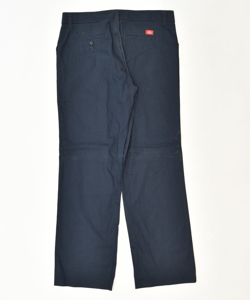 DICKIES Womens Straight Chino Trousers US 12 XL W36 L32 Navy Blue Worker | Vintage | Thrift | Second-Hand | Used Clothing | Messina Hembry 