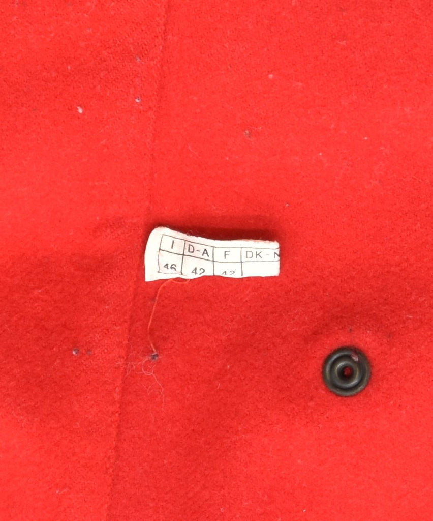 BELFE Womens Oversized Overcoat IT 46 Large Red | Vintage | Thrift | Second-Hand | Used Clothing | Messina Hembry 