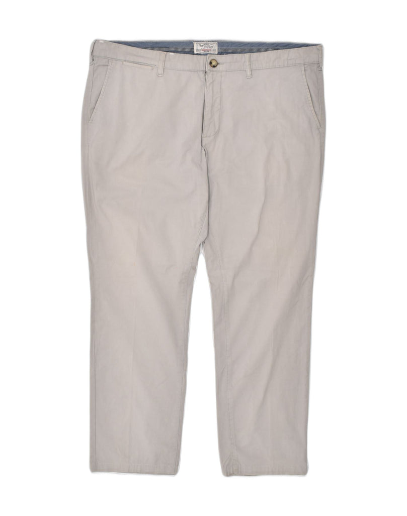 RIFLE Mens Chino Trousers W42 L31 Grey Cotton | Vintage | Thrift | Second-Hand | Used Clothing | Messina Hembry 