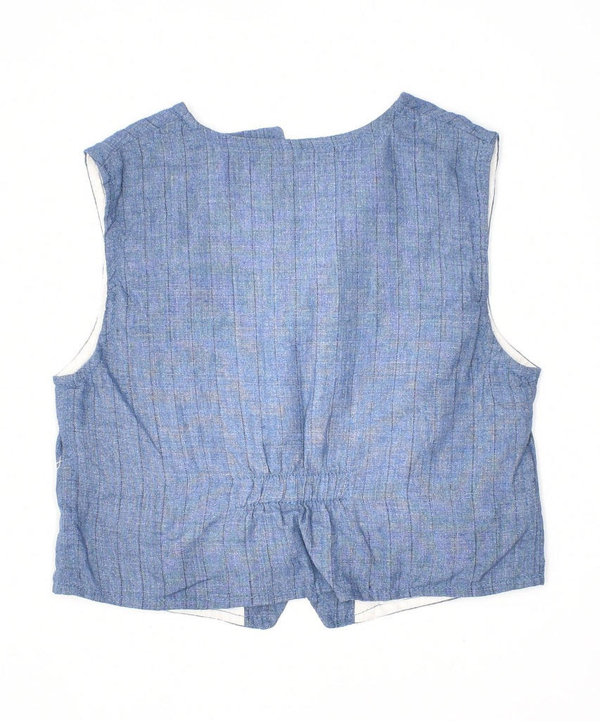 I PINCO PALLINO Boys Waistcoat 5-6 Years Blue Pinstripe | Vintage | Thrift | Second-Hand | Used Clothing | Messina Hembry 