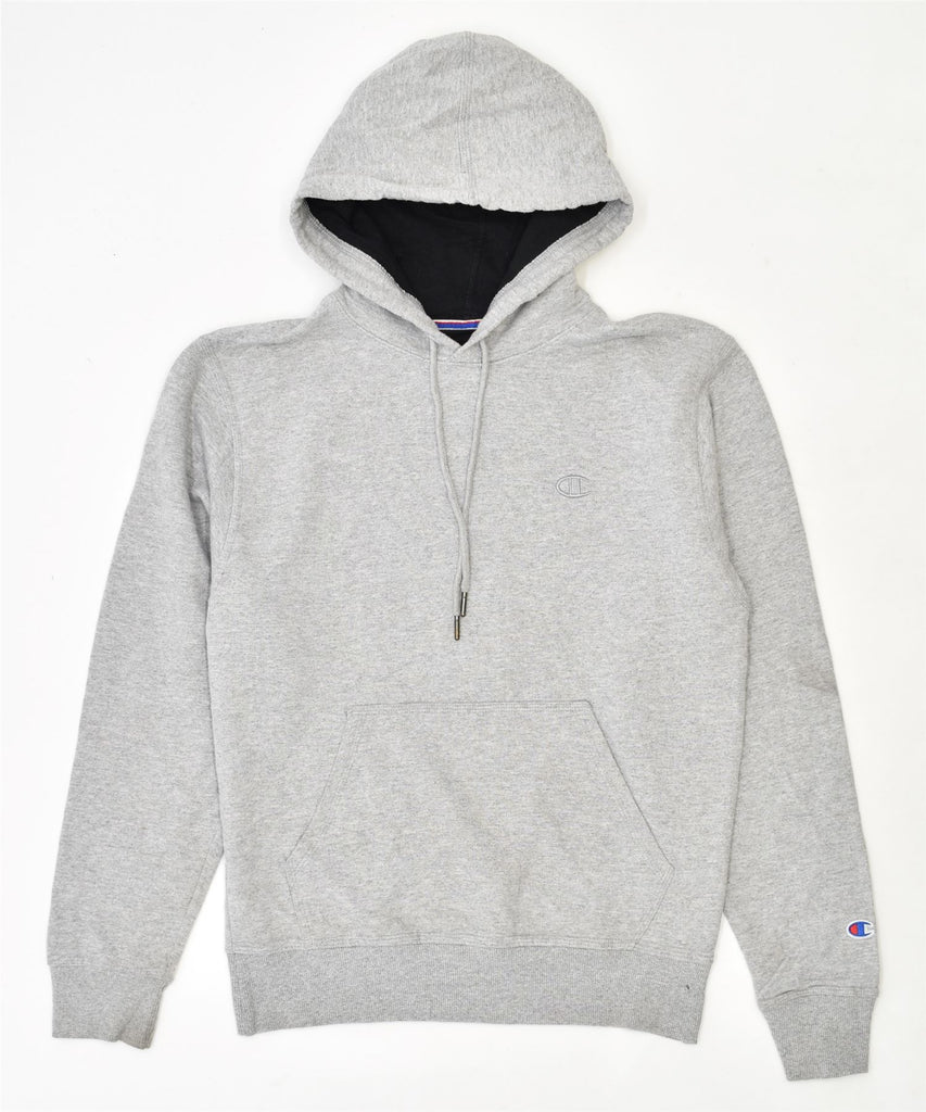 CHAMPION Mens Hoodie Jumper Small Grey Cotton | Vintage | Thrift | Second-Hand | Used Clothing | Messina Hembry 