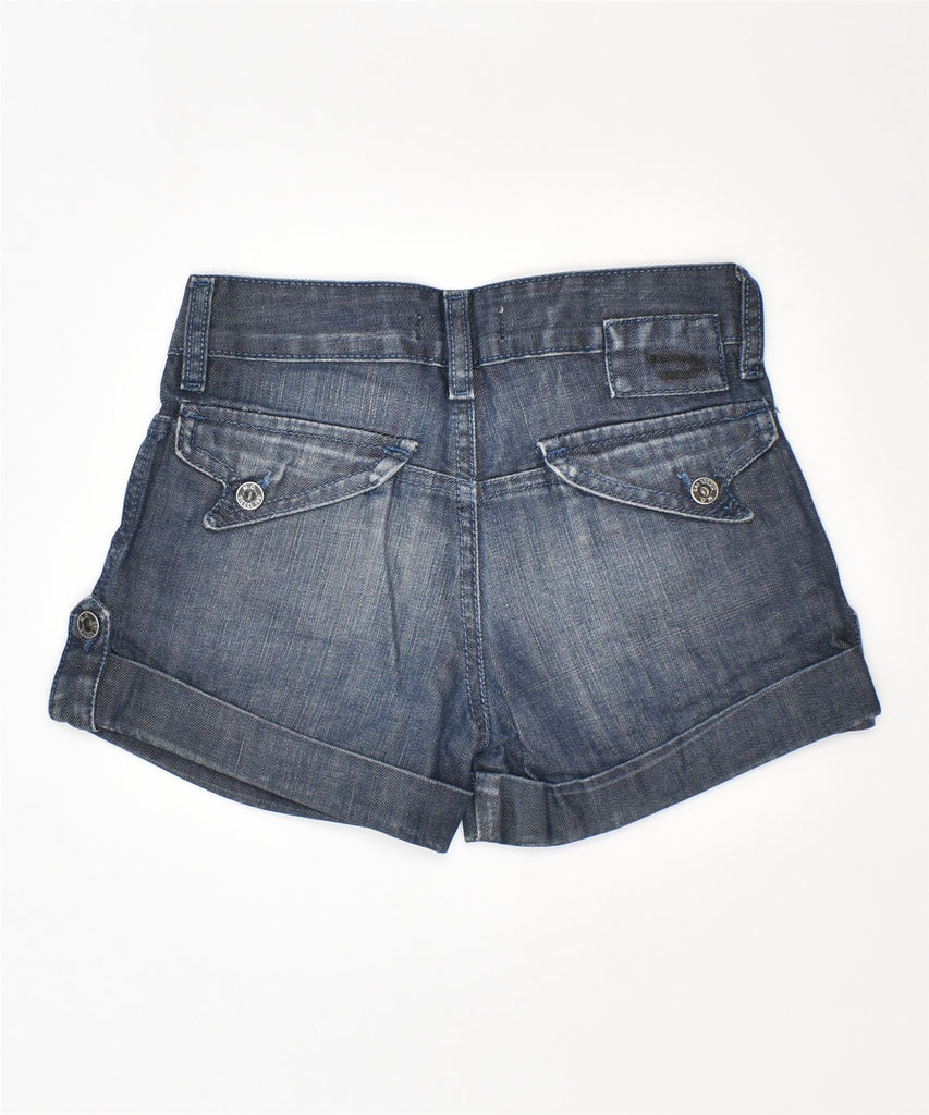 DIESEL Girls High Waist Denim Shorts 7-8 Years W22 Blue Cotton | Vintage | Thrift | Second-Hand | Used Clothing | Messina Hembry 