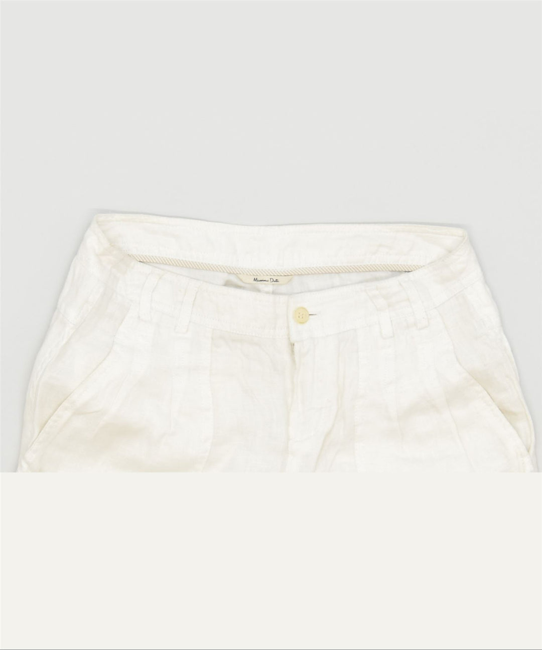 MASSIMO DUTTI Womens Pegged Chino Trousers W28 L27 White Classic | Vintage | Thrift | Second-Hand | Used Clothing | Messina Hembry 