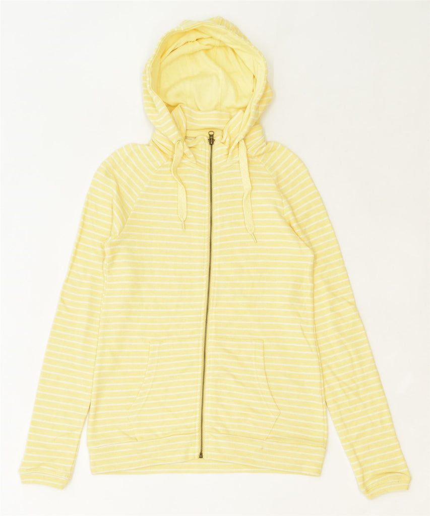 MOUNTAIN WAREHOUSE Womens Zip Hoodie Sweater UK 10 Small Yellow | Vintage | Thrift | Second-Hand | Used Clothing | Messina Hembry 