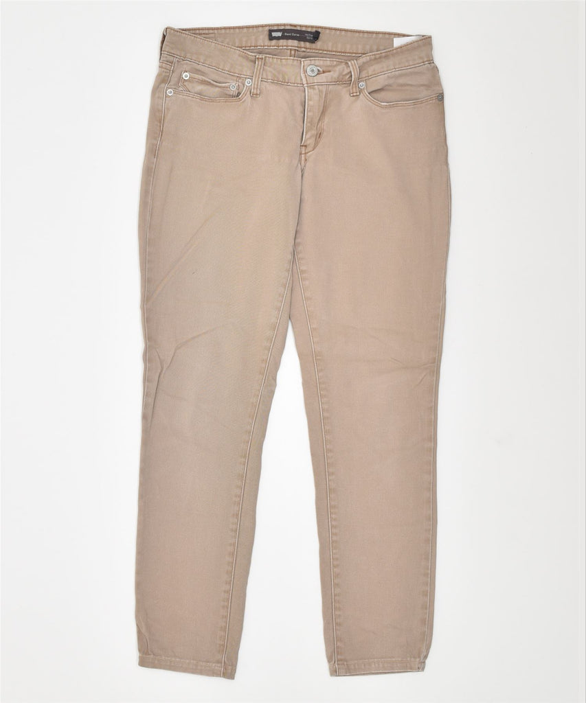 LEVI'S Womens Mid Rise Skinny Casual Trousers US 6 Medium W31 L28 Beige | Vintage | Thrift | Second-Hand | Used Clothing | Messina Hembry 