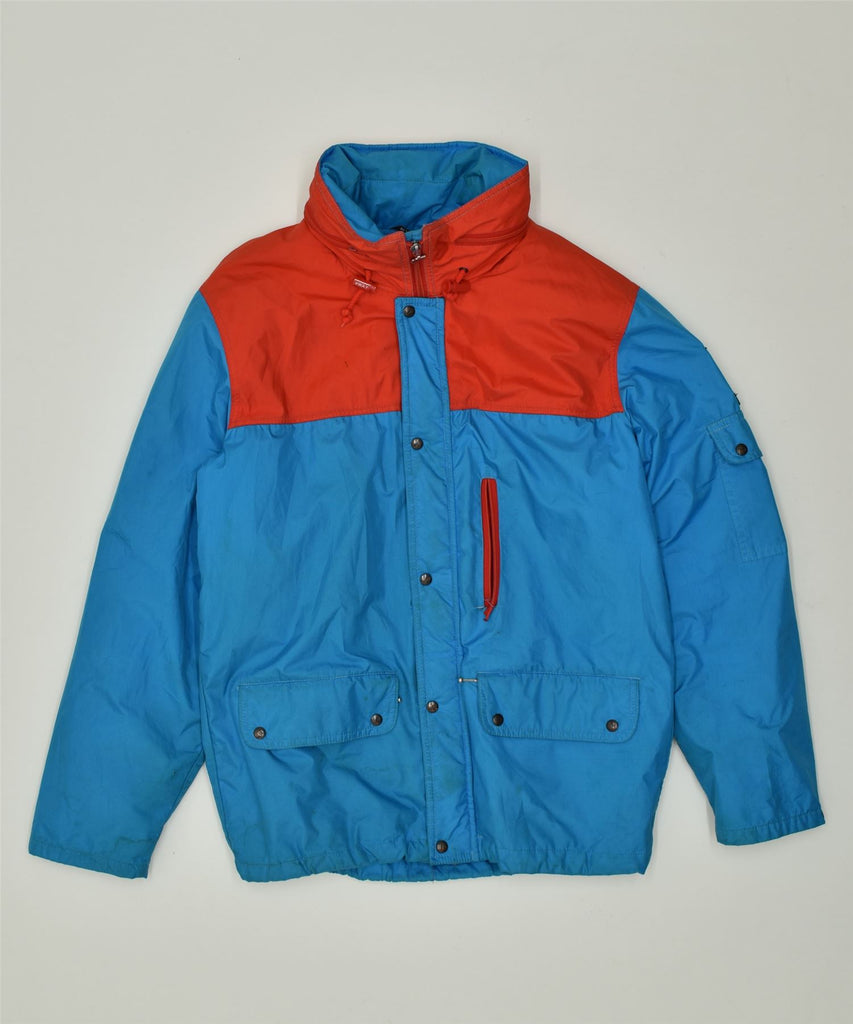 K-WAY Mens Windbreaker Jacket UK 36 Small Blue | Vintage | Thrift | Second-Hand | Used Clothing | Messina Hembry 