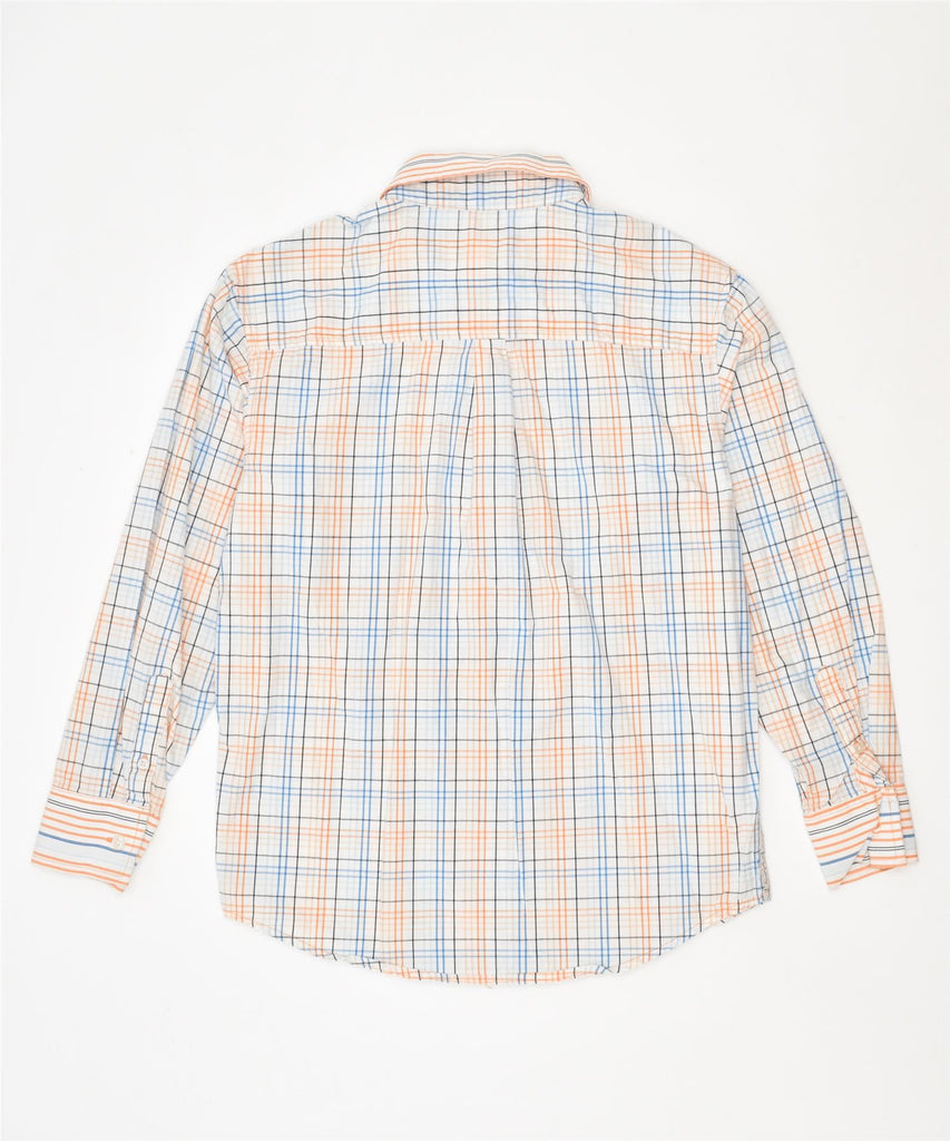 NAUTICA Boys Shirt 10-11 Years Medium White Check Cotton | Vintage | Thrift | Second-Hand | Used Clothing | Messina Hembry 