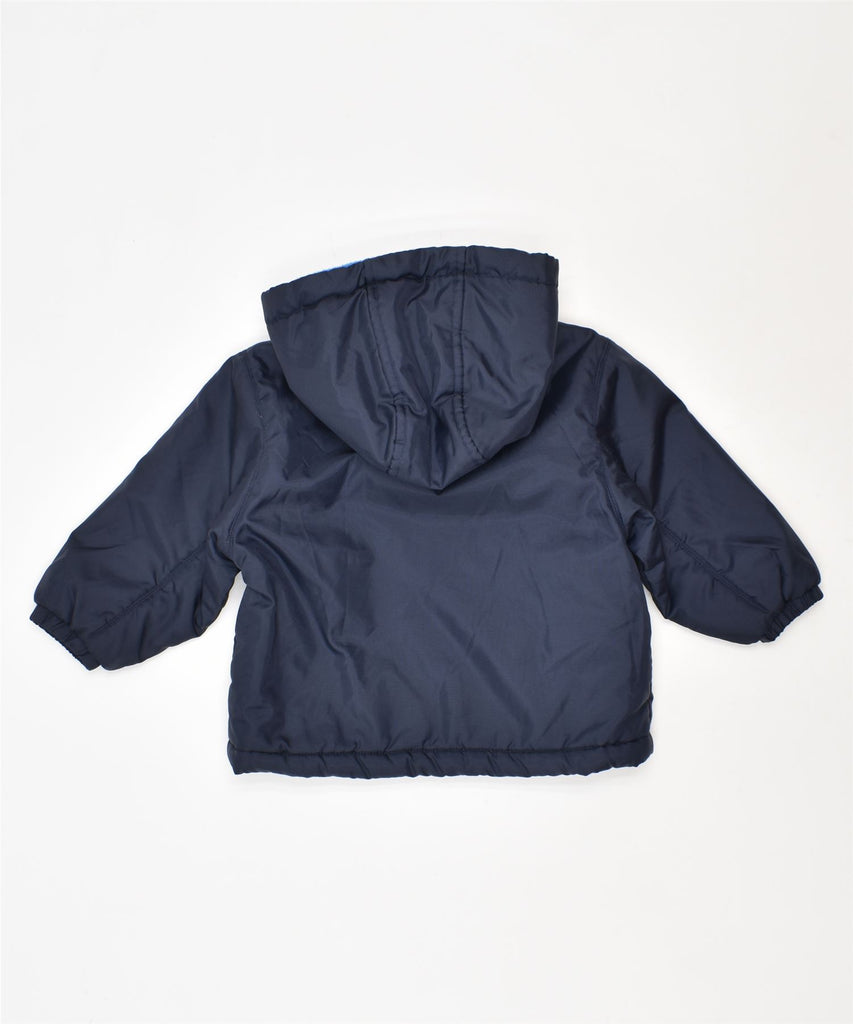 CHAMPION Boys Hooded Rain Jacket 9-12 Months Navy Blue Nylon | Vintage | Thrift | Second-Hand | Used Clothing | Messina Hembry 