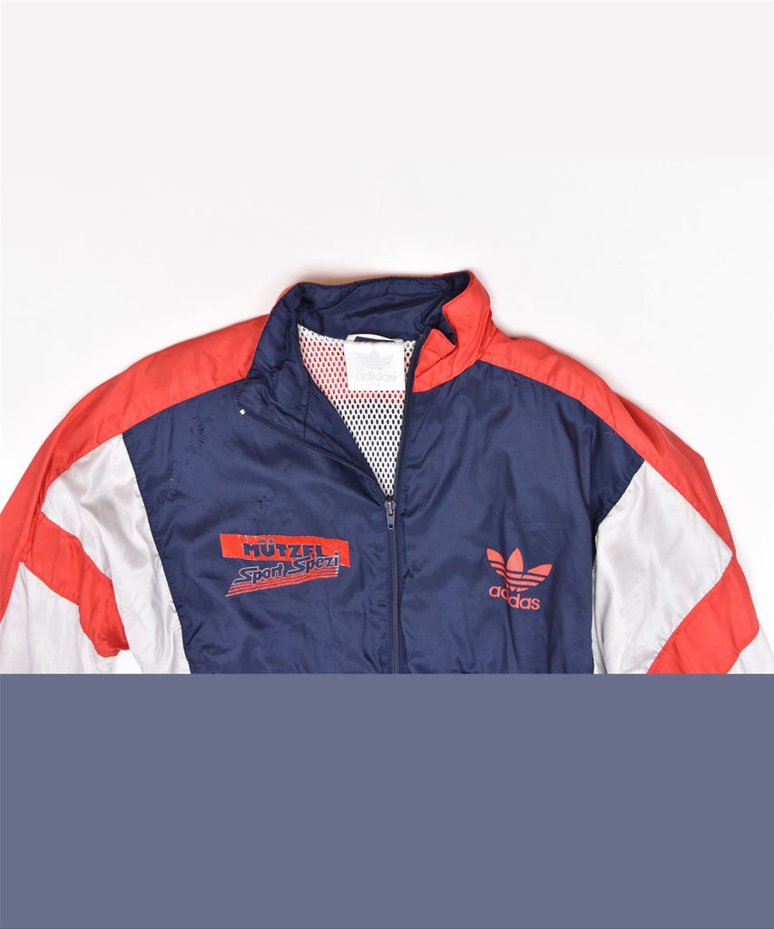 ADIDAS Boys Tracksuit Top Jacket 11-12 Years Navy Blue Polyester | Vintage | Thrift | Second-Hand | Used Clothing | Messina Hembry 