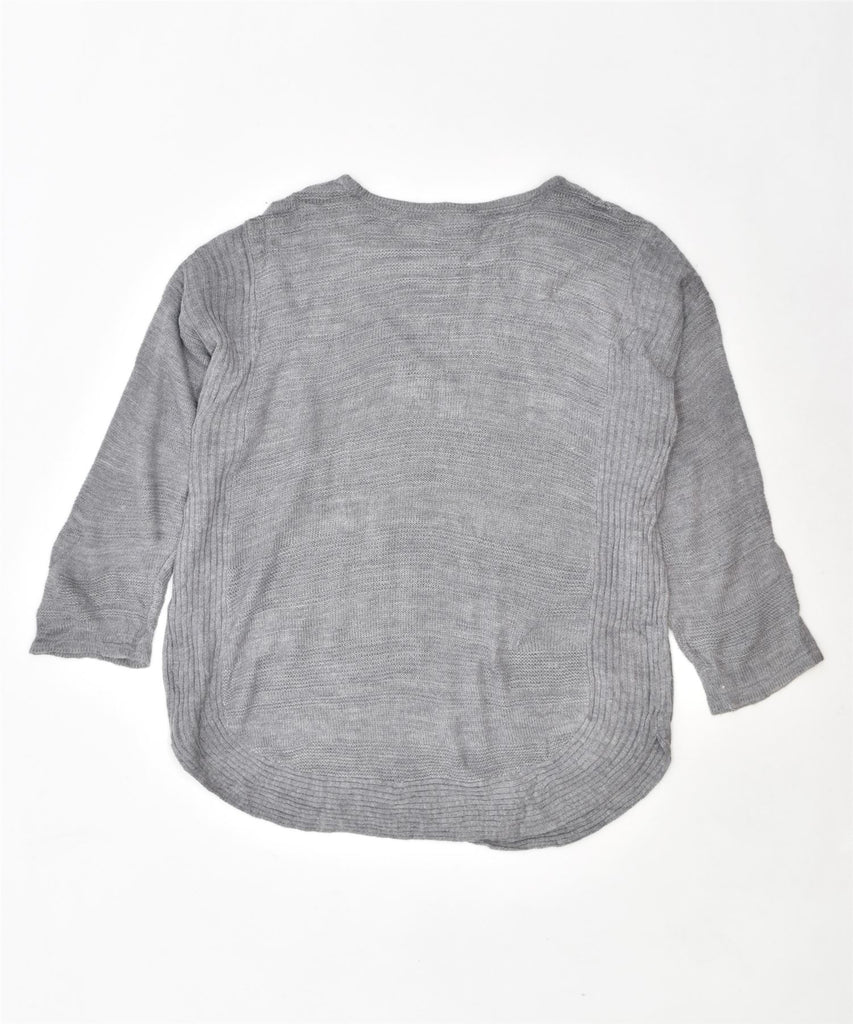 LEE Womens Crew Neck Jumper Sweater UK 18 XL Grey Acrylic | Vintage | Thrift | Second-Hand | Used Clothing | Messina Hembry 