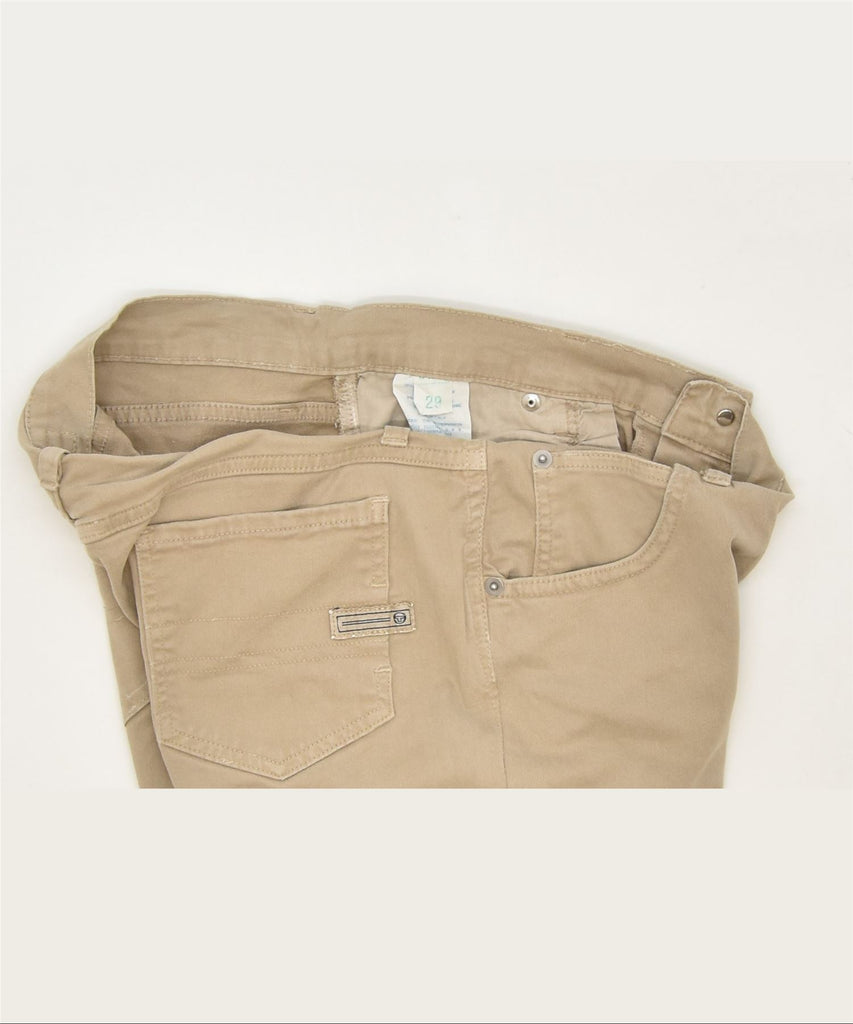 SERGIO TACCHINI Womens Bootcut Casual Trousers W29 L30 Beige Classic | Vintage | Thrift | Second-Hand | Used Clothing | Messina Hembry 