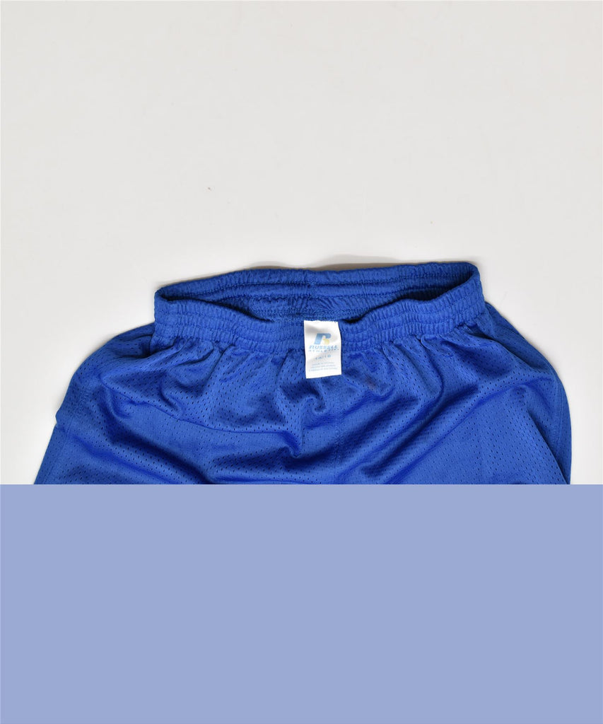 RUSSELL ATHLETIC Boys Sport Shorts 13-14 Years Blue Polyester | Vintage | Thrift | Second-Hand | Used Clothing | Messina Hembry 