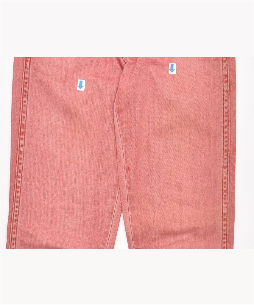 WRANGLER Womens Lia Seasonal WD Straight Jeans W26 L30 Red Cotton | Vintage | Thrift | Second-Hand | Used Clothing | Messina Hembry 