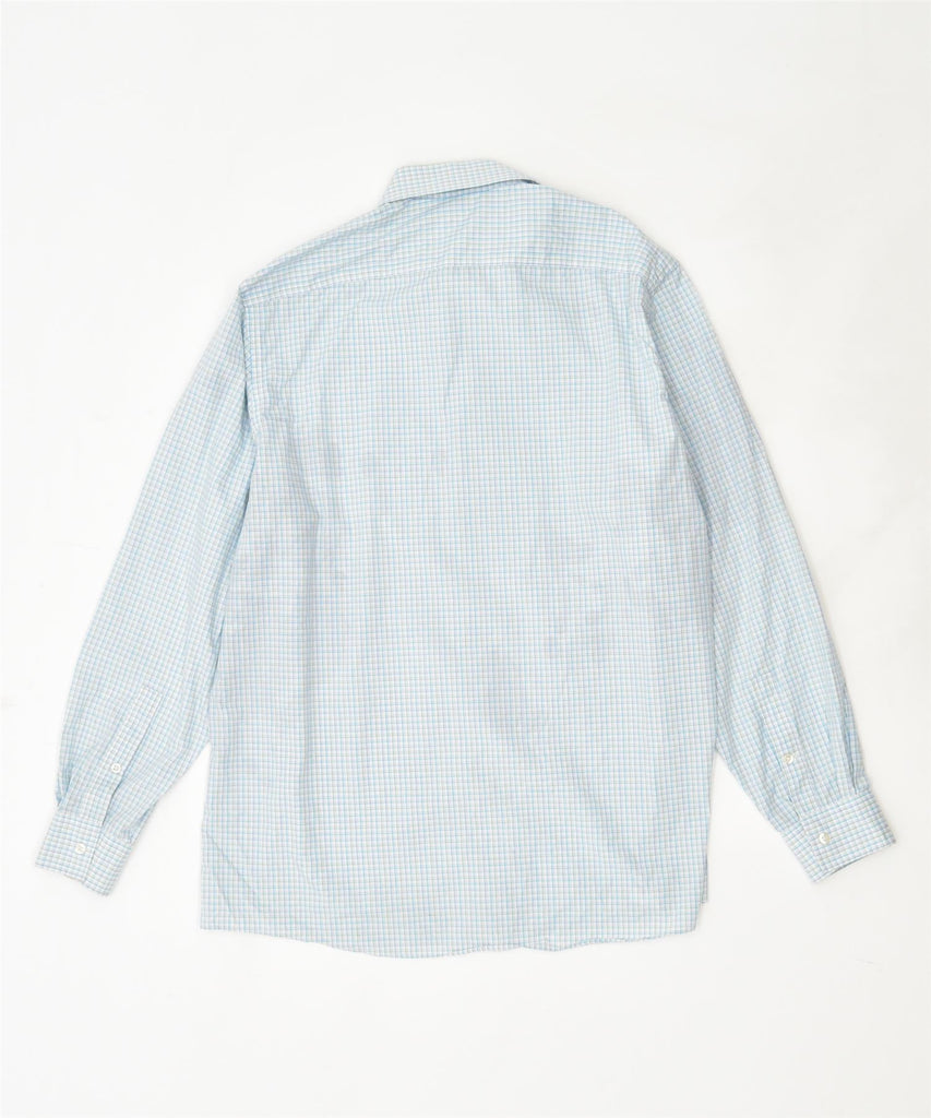 MICHAEL KORS Mens Regular Fit Shirt Size 16 1/2 Large Blue Check Cotton | Vintage | Thrift | Second-Hand | Used Clothing | Messina Hembry 