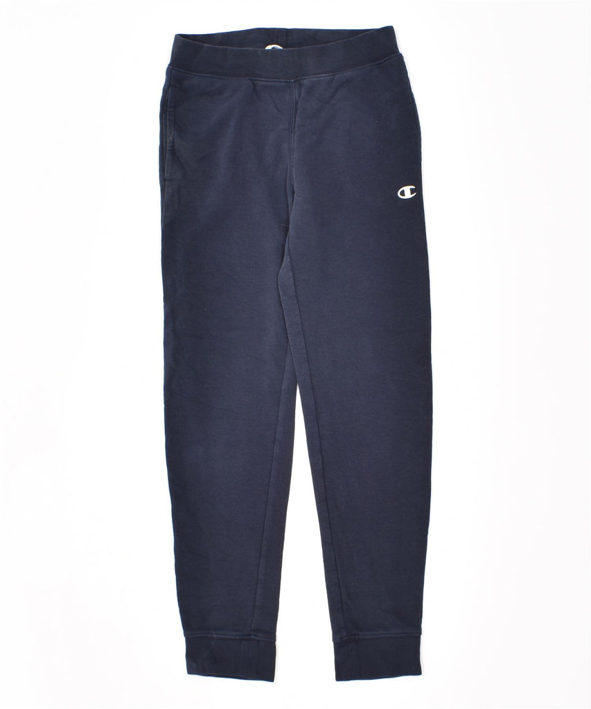 CHAMPION Girls Tracksuit Trousers Joggers 9-10 Years Medium Navy Blue | Vintage | Thrift | Second-Hand | Used Clothing | Messina Hembry 