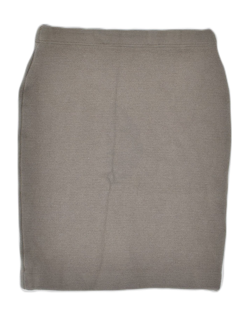 LUISA SPAGNOLI Womens Knit Pencil Skirt IT 42 Medium W28 Grey | Vintage | Thrift | Second-Hand | Used Clothing | Messina Hembry 